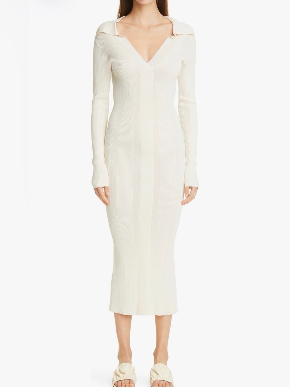 REMAIN Birger Christensen Joy V-Neck Midi Dress